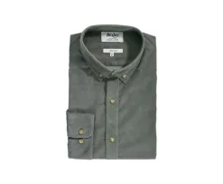 Camisa de terciopelo Verde tila - Cuello americano Wayne-Bexley Cheap