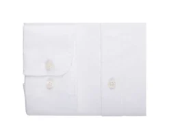 Camisa lisa de lino de algodón Chambray Blanco Elibert-Bexley Online