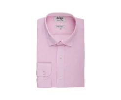 Camisa lisa de lino de algodón Chambray Rosa Silbert-Bexley Hot