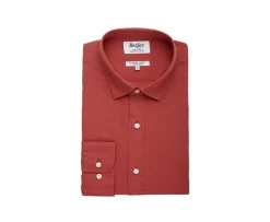 Camisa lisa de lino de algodón Ocre Silbert-Bexley Online