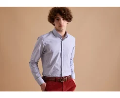 Camisa Navy con rayas blanco Anselme-Bexley Online