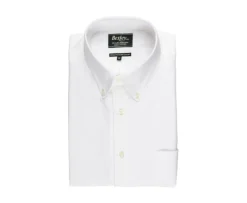 Camisa Oxford blanca con bolsillo - Cuello americano Harold-Bexley Flash Sale