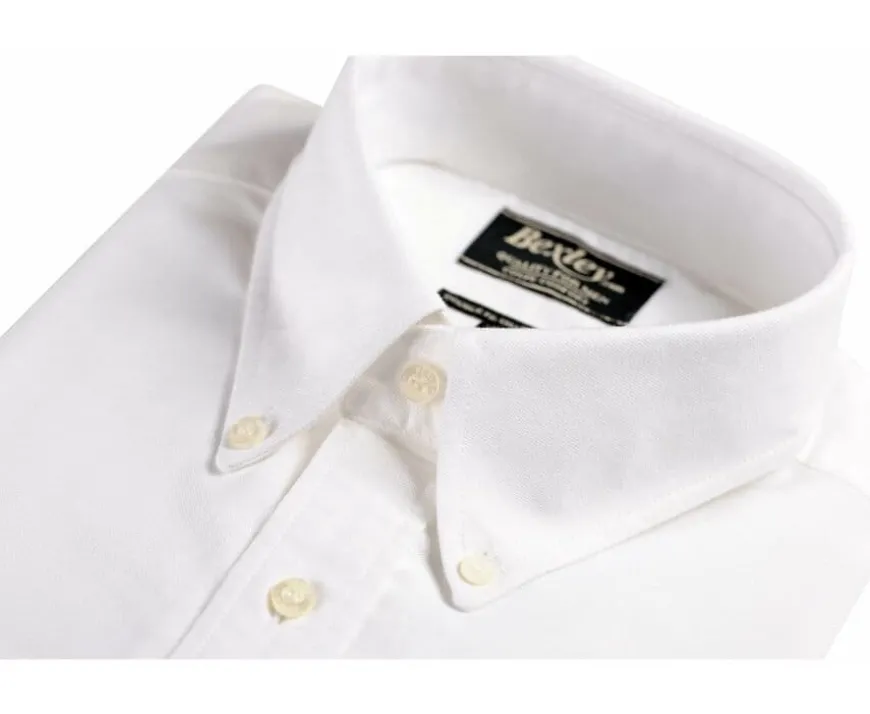 Camisa Oxford blanca con bolsillo - Cuello americano Harold-Bexley Flash Sale
