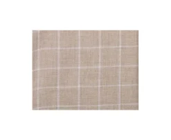 Camisa Oxford de algodón Beis y Blanco - Cuello americano Valden-Bexley Cheap