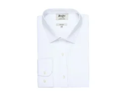 Camisa Oxford de algodón blanca Evrard-Bexley Discount