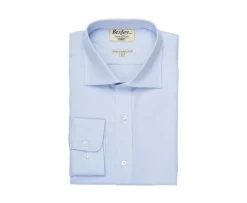 Camisa Oxford lisa de doble hilo Azul cielo Ottavio-Bexley Store