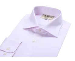 Camisa Oxford Rosa claro y Blanco - Cuello italiano Ernesto-Bexley Hot