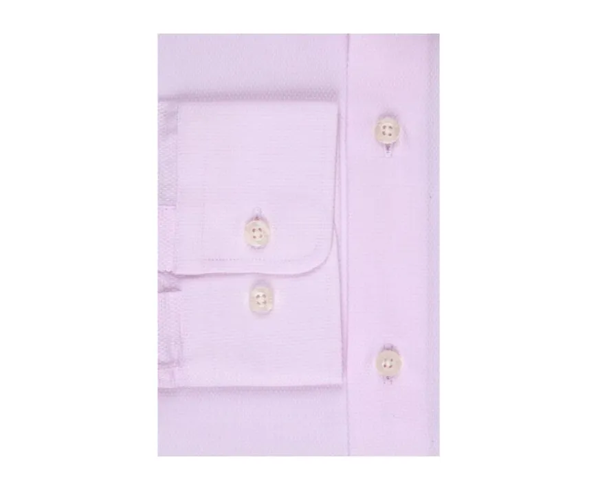 Camisa Oxford Rosa claro y Blanco - Cuello italiano Ernesto-Bexley Hot