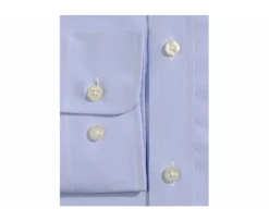 Camisa popelina Celeste - Cuello francés Louis.-Bexley Store