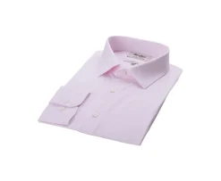 Camisa Rosa y Blanca de algodón - Cuello francés Guilhem Classic-Bexley Online