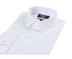 Camisa slim blanca de popelina de algodón Louis Classic Slim-Bexley Online
