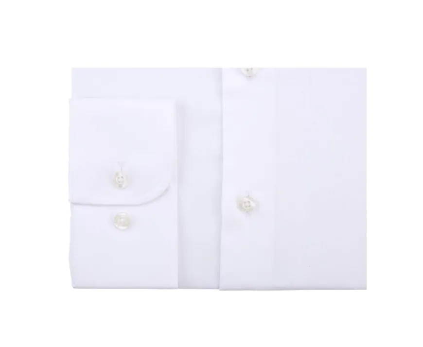 Camisa slim blanca de popelina de algodón Louis Classic Slim-Bexley Online