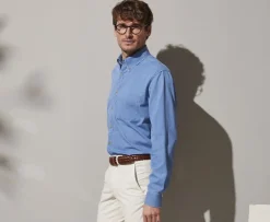 Camisa vaquera de hombre Denim claro Cheston-Bexley Cheap