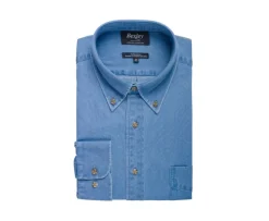Camisa vaquera de hombre Denim claro Cheston-Bexley Cheap