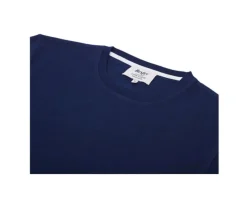 Camiseta de algodón orgánico Azul marino Edgar Iii-Bexley Discount