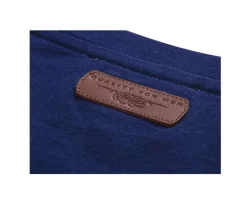 Camiseta de algodón orgánico Azul marino Edgar Iii-Bexley Discount