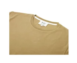 Camiseta de algodón orgánico Caqui claro Edgar Iii-Bexley Hot