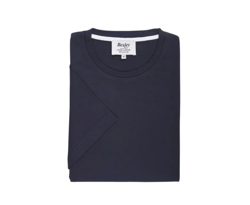 Camiseta de algodón orgánico lisa Gris Antracita Edgar Iii-Bexley Best Sale