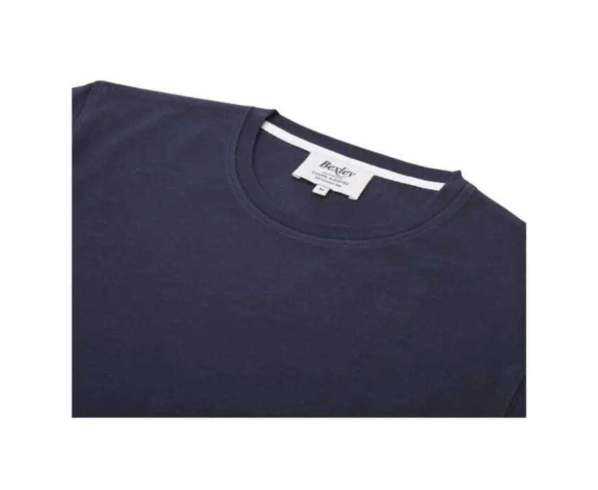Camiseta de algodón orgánico lisa Gris Antracita Edgar Iii-Bexley Best Sale
