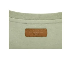 Camiseta lisa de algodón orgánico Verde tila Edgar Iii-Bexley Clearance
