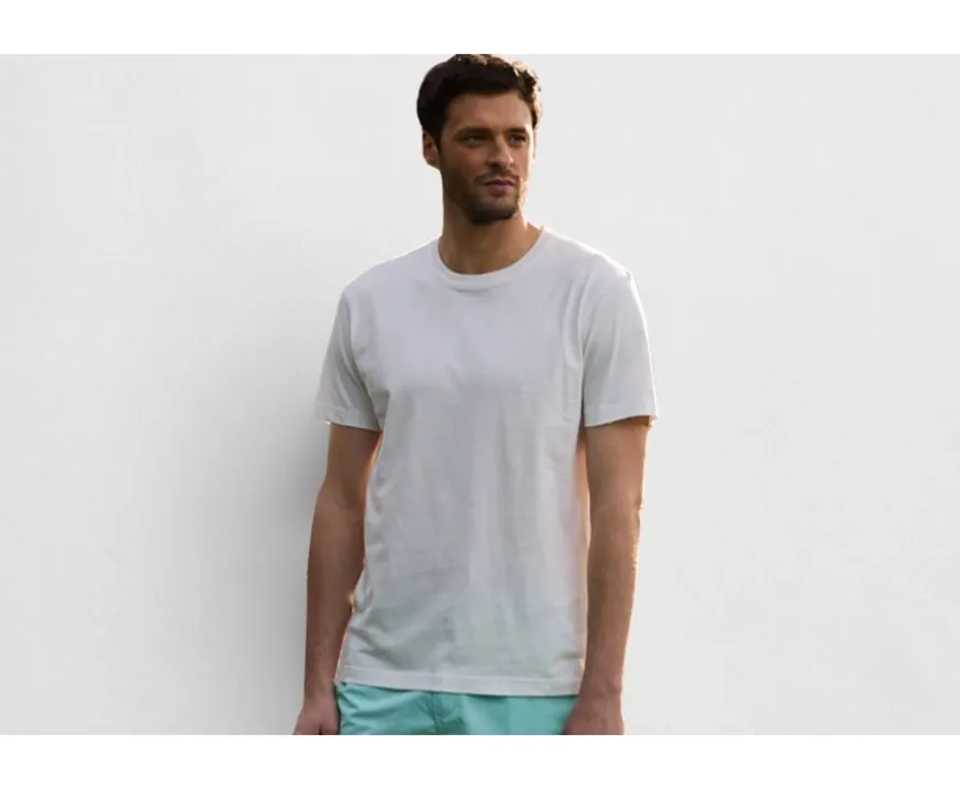 Camiseta lisa de algodón orgánico Crudo Edgar Iii-Bexley Sale