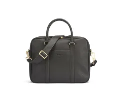 Cartera de cuero para hombre con bandolera Chocolate granulado Karlington Iii-Bexley Clearance