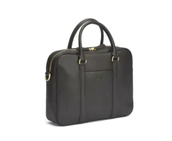 Cartera de cuero para hombre con bandolera Chocolate granulado Karlington Iii-Bexley Clearance