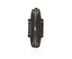 Cartera de cuero para hombre con bandolera Chocolate granulado Karlington Iii-Bexley Clearance