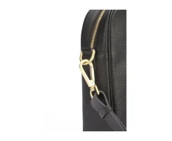 Cartera de cuero para hombre con bandolera Chocolate granulado Karlington Iii-Bexley Clearance
