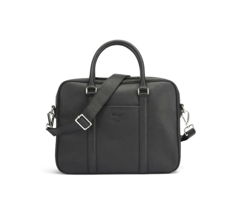 Cartera de hombre de piel con bandolera Negro Granulado Karlington Iii-Bexley Sale