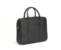 Cartera de hombre de piel con bandolera Negro Granulado Karlington Iii-Bexley Sale