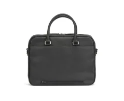 Cartera de hombre de piel con bandolera Negro Granulado Karlington Iii-Bexley Sale