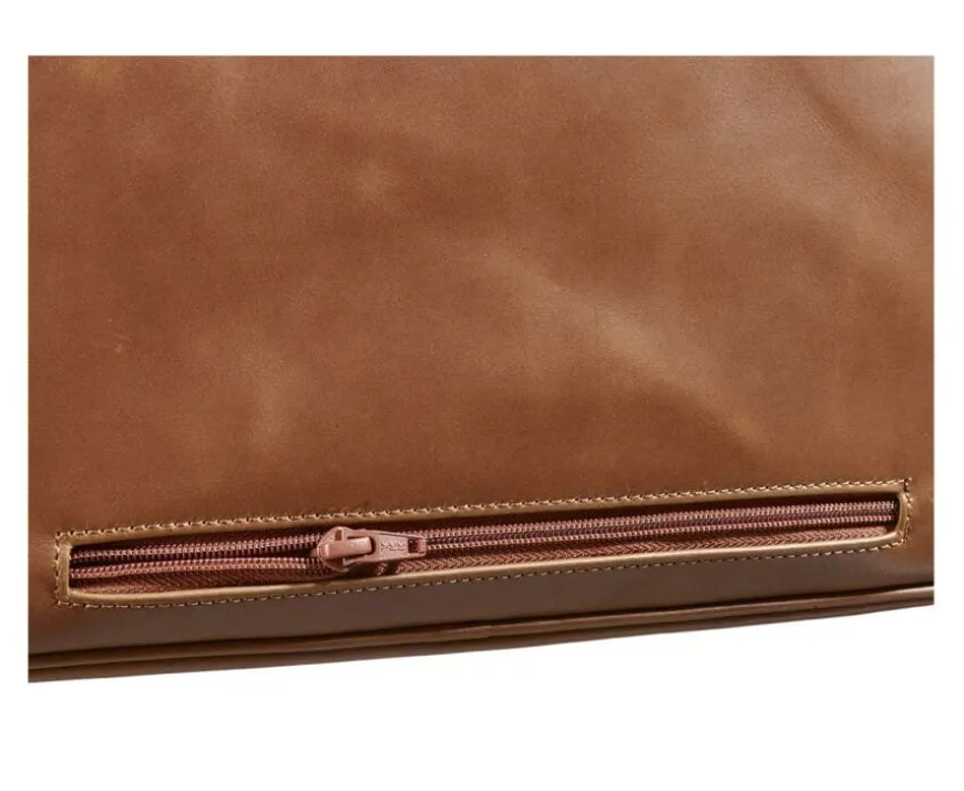 Cartera de hombre de piel con bandolera Dorado Karlington Iii-Bexley Fashion