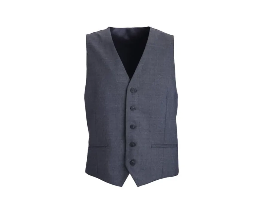 Chaleco de traje hombre Gris medio Lazare-Bexley Discount