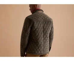 Chaqueta acolchada de pana verde oliva oscuro para hombre Filibert-Bexley Discount