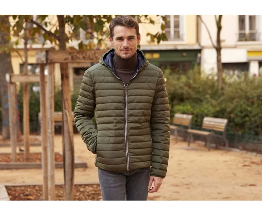 Chaqueta acolchada ligera con capucha para hombre Caqui Sivert Ii-Bexley Best Sale