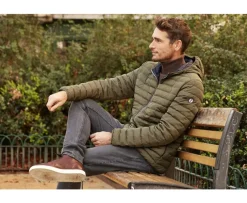 Chaqueta acolchada ligera con capucha para hombre Caqui Sivert Ii-Bexley Best Sale