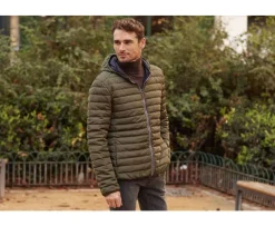 Chaqueta acolchada ligera con capucha para hombre Caqui Sivert Ii-Bexley Best Sale