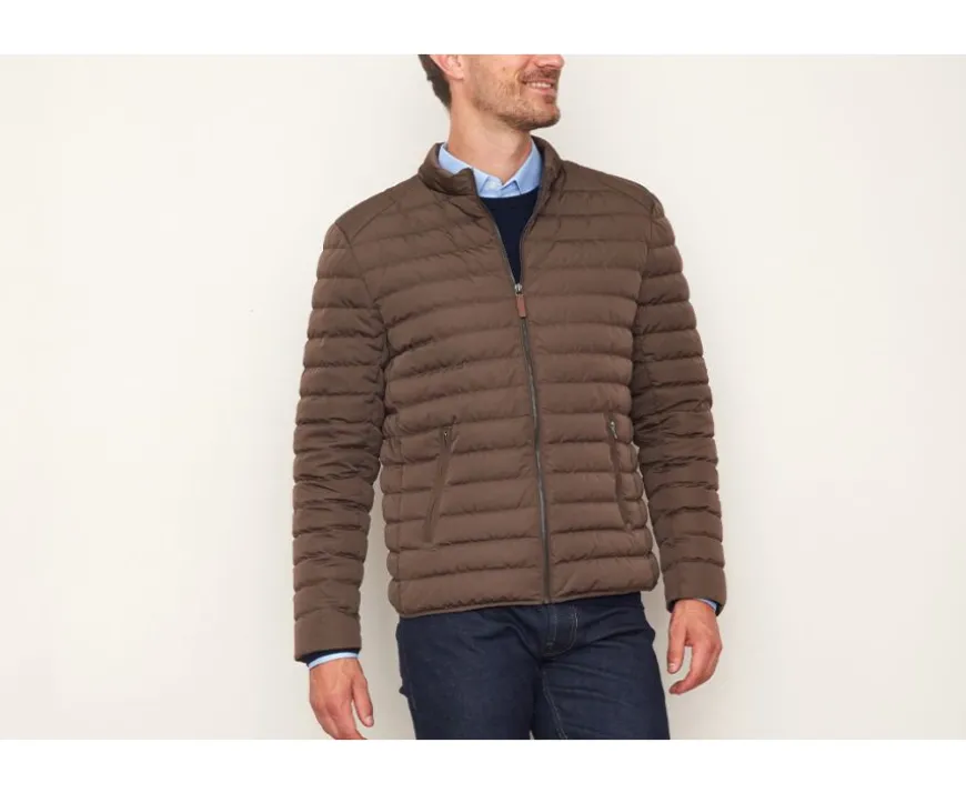 Chaqueta acolchada ligera de invierno para hombre Marrón Sven Iii-Bexley Store