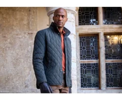 Chaqueta acolchada para hombre Verde oscuro Torsten Ii-Bexley Fashion
