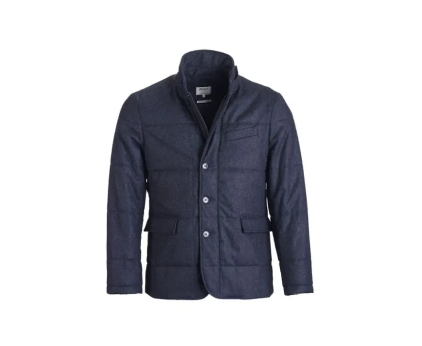 Chaqueta acolchada para hombre Azul oscuro moteado Théophile-Bexley Fashion