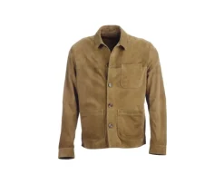 Chaqueta de cuero para hombre Tabaco Faustin-Bexley Clearance