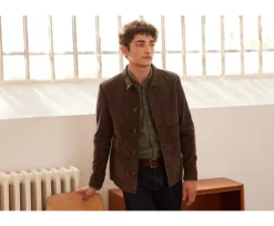 Chaqueta de cuero para hombre Pardo Faustin-Bexley Shop