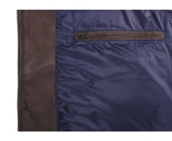 Chaqueta de cuero Pardo sin mangas para hombre Niklas-Bexley Cheap