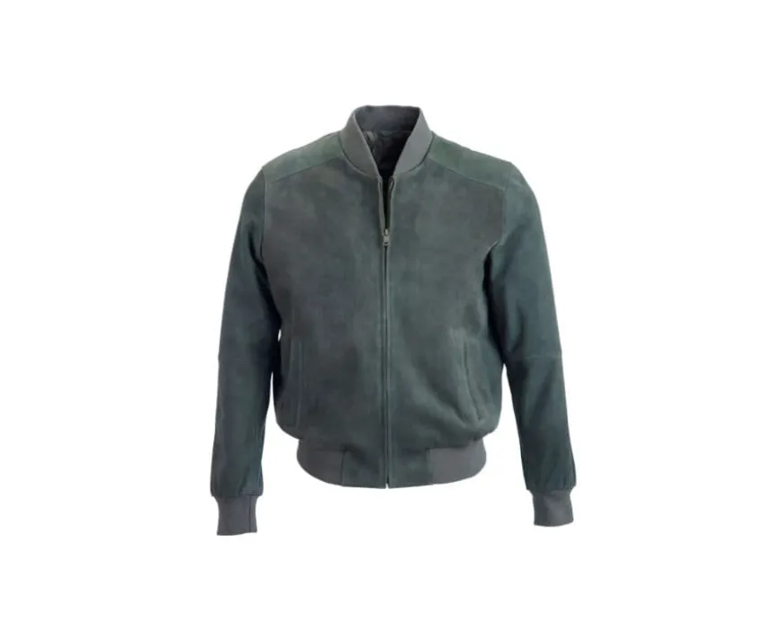 Chaqueta de cuero Verde oscuro para hombre Sean Ii-Bexley Fashion