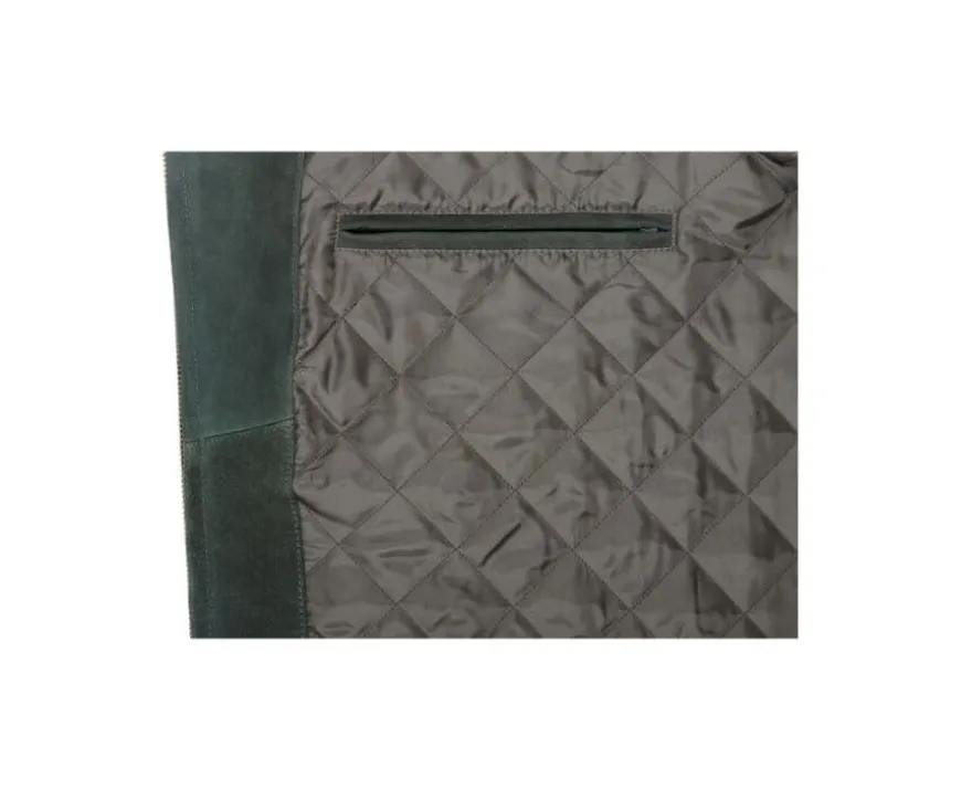 Chaqueta de cuero Verde oscuro para hombre Sean Ii-Bexley Fashion