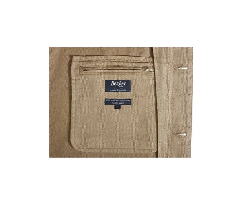 Chaqueta de pintor algodón/lino Desierto Faustinien-Bexley Discount