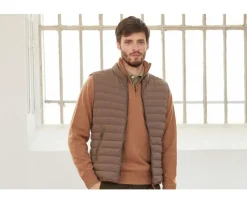 Chaqueta de plumas sin mangas para hombre Marrón Claro Niels Ii-Bexley Online