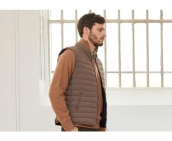 Chaqueta de plumas sin mangas para hombre Marrón Claro Niels Ii-Bexley Online