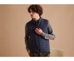 Chaqueta de plumas sin mangas para hombre Azul marino Niels Ii-Bexley Hot